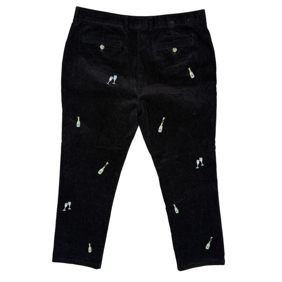 Vineyard Vines Corduroy Pants Mens Size 35 x 30 Black Slim Fit Breaker Champagne - Picture 2 of 8